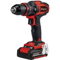Einhell Akku-Schlagbohrschrauber TE-CD 18/40 Li-i +64, (Set), inkl. 2 Akkus, Schnellladegerät, 64-tlg. Zubehör und Koffer