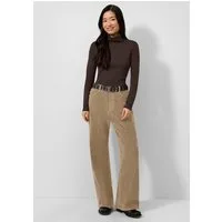 QS Chinos Hose Cordhose mit Wide Leg