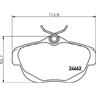 Hella Bremsbel?ge hinten Citroen C6