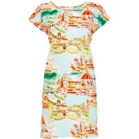 Ringella Nachthemd Damen Schlafshirt Urlaub mit kurzem Arm (1-tlg) Urlaubs Design