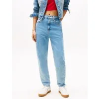 Tommy Jeans Tapered-fit-Jeans High waist - Mom-Jeans Tapered Mit Tommy Hilfiger Logo-Flag auf der Gesäßtasche