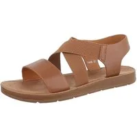 Ital-Design Bequeme Sandalen für den Alltag mit optimaler Passform Riemchensandalette (86345351) Flach Riemchensandalen in Camel