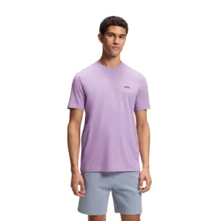 Boss - "Tchup" T-Shirt für Herren, Übergroß (Violett)