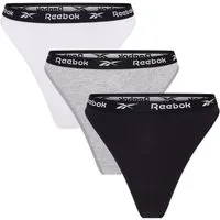 Reebok Slip LOTTY (3er-Pack) eng, basic, bequem, atmungsaktiv, mit Logo, breiter Bund, Baumwollmix