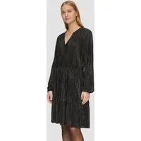 s.Oliver Minikleid Kleid Plissiertes Jersey-Kleid mit Glitzereffekt