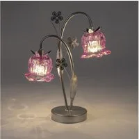 formano Tischleuchte Frühlingszeit, LED, mit Timerfunktion, Rosa, Blume, H: 36cm