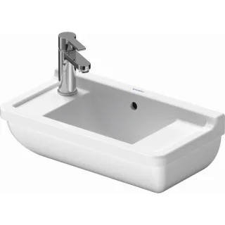 Duravit Starck 3 Handwaschbecken 0751500000 , 50 x 26 cm, Hahnloch Vorstich, weiß