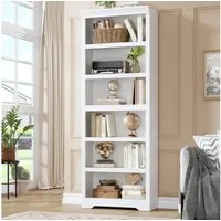 GarveeMore Bücherregal 175cm Bücherregal 6 Etagen offenes Bücherregal verstellbar