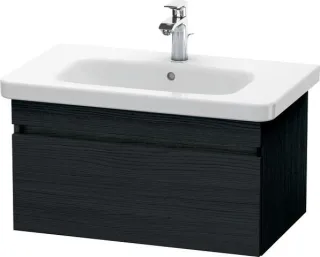 Duravit DuraStyle Waschtischunterbau wandhängend Eiche Schwarz Matt 730x448x398 mm - DS638101616 DS638101616