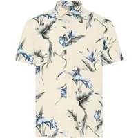 Blend Kurzarmhemd BHAMELO SHIRT PRINT lockere Passform, mit geblümtem Print, aus Viskose