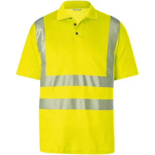 KÜBLER REFLECTIQ Polo PSA 2 warngelb S - 5042 8227-34-S