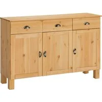 Home affaire Unterschrank Oslo 125 cm breit, 38 cm tief, als Sideboard, 3 Türen, 2 Schubladen