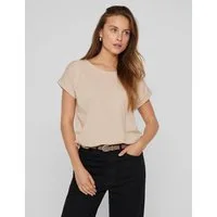 Vila Rundhalsshirt VIDREAMERS NEW PURE T-SHIRT/SU-NOOS Baumwollmischung, regular fit