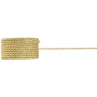 HOME FASHION Dekoband Dekoband Schnur Gold 5 mm x 3m auf Rolle