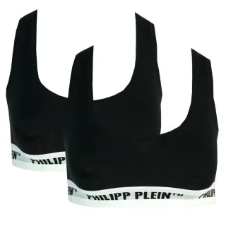 Philipp Plein Schwarz Unterwäsche Sport-BH Zwei-Pack