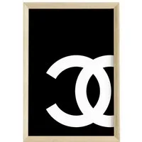 JUSTGOODMOOD Poster Premium ® Chanel Poster · ohne Rahmen, Poster in verschiedenen Größen verfügbar