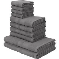 OTTO home Handtuch Set Vanessa, 10-tlg Handtuch-Set, weich, in Standard- und Premium-Qualität, Walkfrottee (Set, 10-St), 100% Baumwolle, Duschtücher, Handtücher, Gästetücher, mit Bordüre