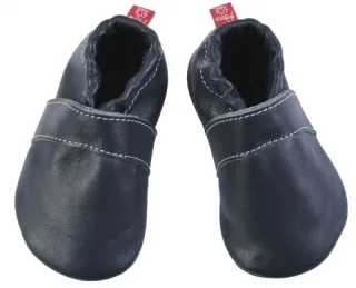 Anna und Paul Leder-Krabbelschuh Uni marine Größe XS-16/17