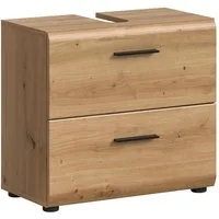 xonox.home Waschbeckenunterschrank Artisan Oak Nachbildung Melamin beschichtet modern 60x54x60 cm