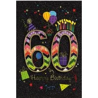 BSB Grußkarten 60. Geburtstag - Collage - Glückwunschkarte im Format 11,5 x 17 cm