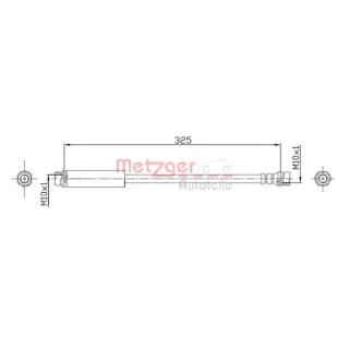 Metzger Bremsschlauch hinten Ford Fusion