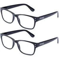 shop'n smile ideoon Lesebrille Lesebrille +1,0 dpt mit Etui Matt-Schwarz flexible Bügel komfortabel, Sehstärke +1,0 dpt, flexible Bügel & mattes Etui