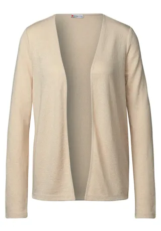 Street One - Strick-Look Jacke beige - Gr. - 38