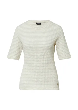 s.Oliver BLACK LABEL - T-Shirt creme - Gr. - 38