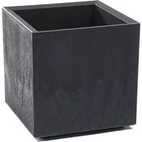 Kreher Pflanzkübel Pflanzkasten Karo 13 L mit Rollen in Beton Optik (1 St)