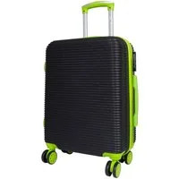 Warenhandel König Hartschalen-Trolley Santorin, 4 Rollen, farbig abgesetzte Griffe, Rollen und Reißverschlüsse