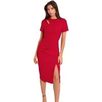 LIPSY Midikleid Lipsy Bodycon-Midikleid mit Schulterschlitz (1-tlg)