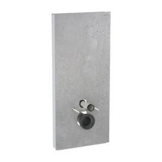Geberit Monolith Wand-WC-Modul 131031JV5 Bauhöhe 114cm, Front betonoptik, Seite aluminium