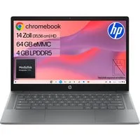 HP 14a-nm0215ngx Chromebook (35,6 cm/14 Zoll, MediaTek Kompanio 540, Mali-G57 MC2, 4 GB, 64 GB SSD)