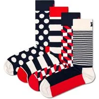 Happy Socks Kurzsocken Unisex Socken 4er Pack Baumwolle (Packung, 4er Pack)