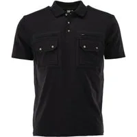 OS Trachten Poloshirt Fuzao Kurzarm Jagdshirt mit Patten- und Reißverschlusstachen