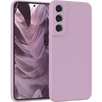 EAZY CASE Handyhülle für Samsung Galaxy S22 5G Hülle Silikon 6,1 Zoll, Hülle mit Kameraschutz handycover Soft Smart Slimcover Lila / Flieder