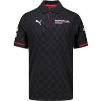 Porsche Motorsport Poloshirt Porsche Motorsport Team Polohemd Schwarz mit Rückenaufdruck