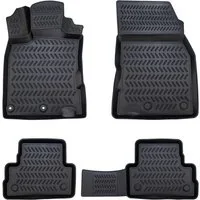 ELMASLINE Auto-Fußmatten Gummi (4 St), für NISSAN QASHQAI (2014-2021) J11 - 3D Gummimatten mit extra hohem Rand für mehr Schutz - Passend für Baujahre: , 2014 - 2021 - Hinweis: Passt nicht in Qashqai+2