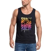 Neverless Tanktop Herren Tank-Top Sommer Surf California Palmen Muskelshirt Muscle mit Print