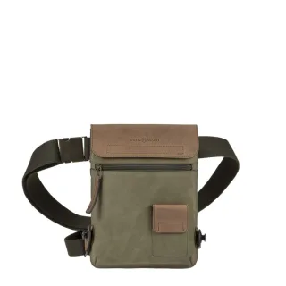 Hüfttasche Leder 19x25cm "Leisure" khaki Ruitertassen 4056-75