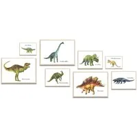 MeinBaby123® Poster Dinosaurier Poster, Dinosaurier Bilder, Babyzimmer Deko, Kinderzimmer Wandbilder