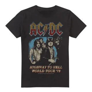 AC/DC - "Highway World Tour 79" T-Shirt für Herren (Schwarz)