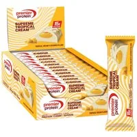 Premier Protein Premier Protein Supreme Bar Tropical Cream 12x42g Low Sugar palmölfrei Riegel, 12 St.