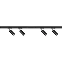 Briloner Leuchten Schienensystem-Sets RAIL, ohne Leuchtmittel, Schienensystem Rail 1,5 m Schwarz 4,5W Decke Wohnzimmer Büro Küche