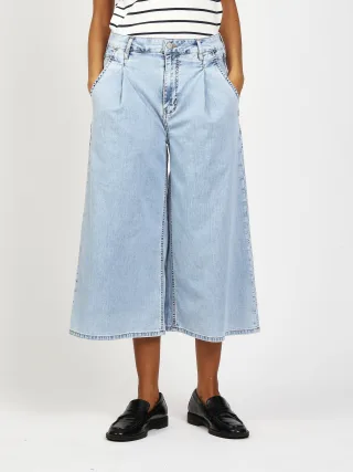 GANG Damen 94WANDA CULOTTE - wide fit Jeans sunbleached
