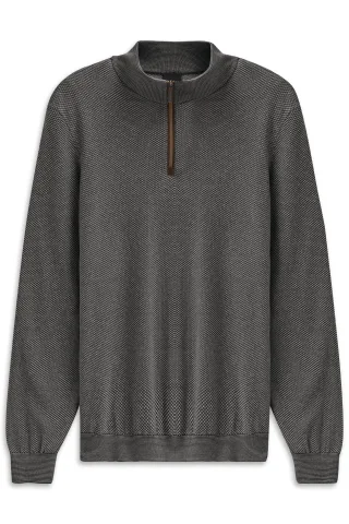bugatti - Herren Pullover 1/1 Arm hellgrau - Gr. - XL