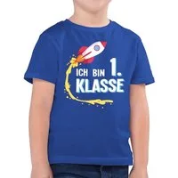 Shirtracer T-Shirt Ich bin 1. Klasse Rakete (1-tlg) Einschulung Junge Schulanfang Geschenke