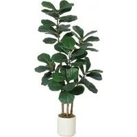Kunstbaum Künstliche Geigenfeige, Kunstpflanzen,künstlicher Baum 122/152/182cm, GarveeMore, Höhe 122 cm