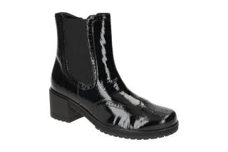 Gabor 54.680 Schwarz Damen Stiefeletten - Brogue Ankle Boots