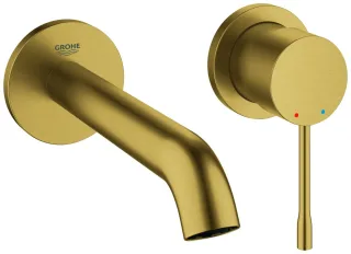 GROHE 2-Loch Waschtischarmatur Unterputz Essence Ausladung 183mm cool sunrise geb., 29192GN1 29192GN1